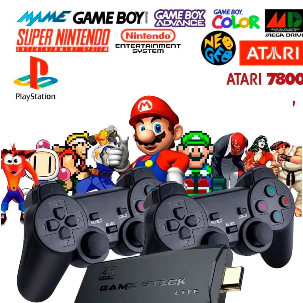 Video Game Retro Original 10.000 Jogos 4k e 2 Controles de Brinde - Dahau  Place